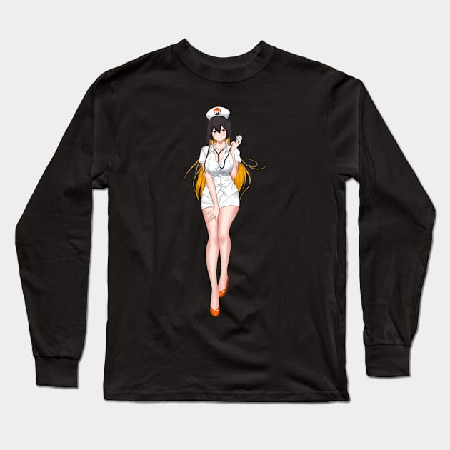 Nurse Monerochan Long Sleeve T-Shirt by Monero Art Fund